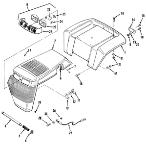 Body Assembly Diagram and Parts List for A2-12KE02 1000001 - 1999999 Toro Lawn Tractor