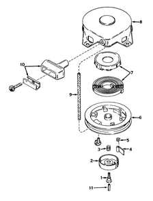 Rewind Starter No. 590420 Diagram and Parts List for 23205 5000001 - 5999999 Toro Lawn Mower