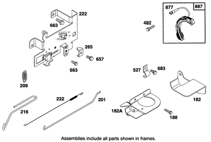 Engine Briggs & Stratton Model 28b707-0122-01 Diagram and Parts List for 70141 49000001 - 49999999 Toro Lawn Tractor