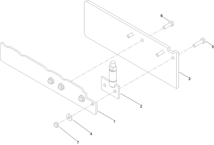 Part Location Diagram of 107-3197 Toro GATE-CHUTE, RUBBER