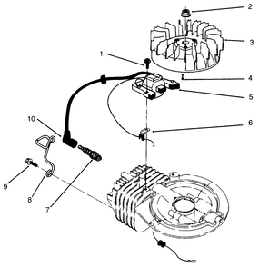 Ignition Assembly (Model No. 47pr4-7) Diagram and Parts List for 22043 4900001 - 4999999 Toro Lawn Mower