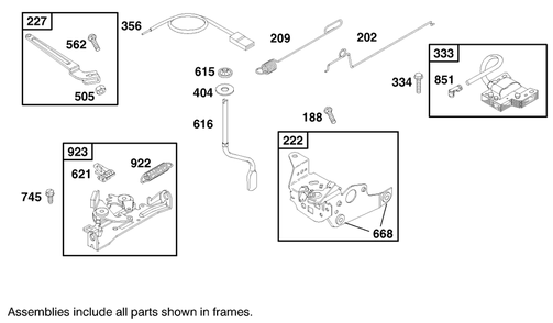 Engine Briggs & Stratton Model 12h802-1767-E1 Diagram and Parts List for 20023 9900001 - 9999999 Toro Lawn Mower