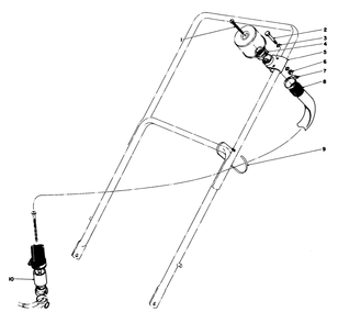 Remote Air Cleaner Kit No. 28-0580 (Optional) Diagram and Parts List for 23307 8000001 - 8999999 Toro Lawn Mower