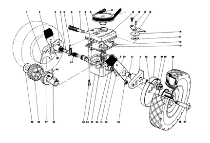 Gear Case Assembly Model Nos. 21610 And 21711 Diagram and Parts List for 21711 6000001 - 6999999 Toro Lawn Mower