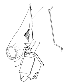 Bagging Kit No. 40-5420 (Optional) Diagram and Parts List for 16297 0000001 - 0999999 Toro Lawn Mower
