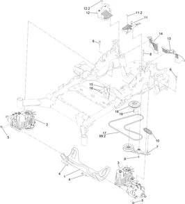 Part Location Diagram of 126-8103 Exmark Kit-hydro Service, No Belt