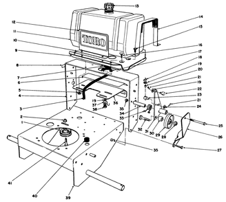 Frame Assembly Diagram and Parts List for 30103 9000001 - 9999999 Toro Lawn Tractor Accessories