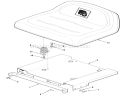 Seat And Suspension Diagram and Parts List for 33-08BP01 1985 Toro Lawn Tractor
