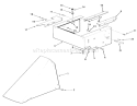 Sheet Metal Diagram and Parts List for 33-08BP01 1985 Toro Lawn Tractor