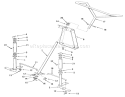 Front Axle And Steering Diagram and Parts List for 33-08BP01 1985 Toro Lawn Tractor