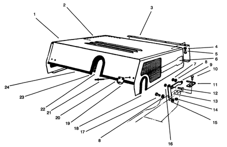 Part Location Diagram of 92-1584 Toro Decal-ProLine 220