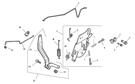 Part Location Diagram of 1275583-S Toro Kit, governor lever (Includes 11-13)