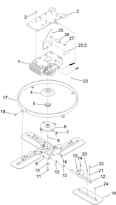 Part Location Diagram of 125-6246 Toro Base-Engine