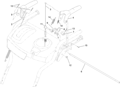Control Assembly Diagram and Parts List for 37798 408707000 - 411309388 Toro Snow Blower