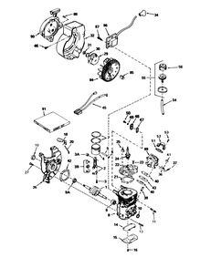 Engine Tecumseh Model No. Ah-600 Type 1622-M Diagram and Parts List for 38165 7000001 - 7999999 Toro Snow Blower
