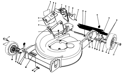 Housing Assembly Diagram and Parts List for 20564 0000001 - 0999999 Toro Lawn Mower