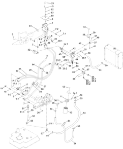 Part Location Diagram of 145-4535 Toro Hyd Hose