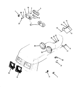 Electrical System Diagram and Parts List for R1-16O804 2000001 - 2999999 Toro Lawn Tractor