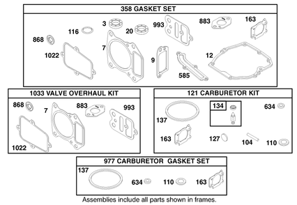 Engine Gts-200 Diagram and Parts List for 20787 9900001 - 9999999 Toro Lawn Mower