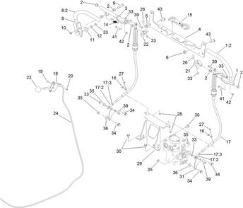 Control Assembly Diagram and Parts List for 74583 (312000001-312999999)(2012) Toro Lawn Mower