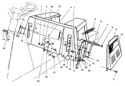 Linkage Assembly Diagram and Parts List for 70131 6900001 - 6999999 Toro Lawn Tractor