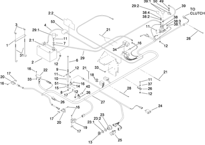 Part Location Diagram of 106-7494 Toro Harness-Wire