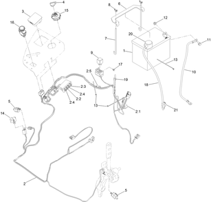 Electrical Assembly Diagram and Parts List for 72960 409200000-999999999 Toro Lawn Mower