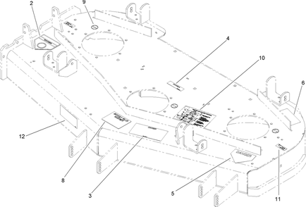 Part Location Diagram of 107-1687 Toro Decal-Aid, Service