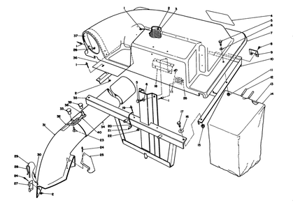 Twin Bagger Grass Catcher Model 59184 (Optional) Diagram and Parts List for 56176 1000001 - 1999999 Toro Lawn Tractor