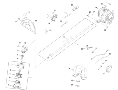 Part Location Diagram of 308827002 Toro Housing-Stringhead