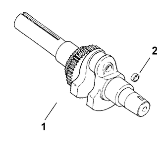 Crankshaft Diagram and Parts List for 73428 8900001 - 8900499 Toro Lawn Tractor
