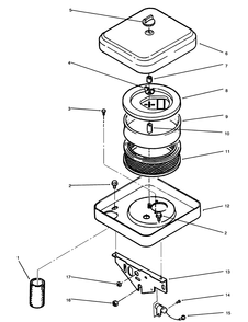 Air Cleaner Diagram and Parts List for 73520 4900001 - 4999999 Toro Lawn Tractor