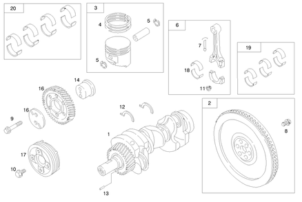 Engine Assembly Diagram and Parts List for 73550 8900001 - 8999999 Toro Lawn Tractor