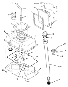 Section 9-Oil Base And Fill Tube Diagram and Parts List for Y1-16OE01  Toro Lawn Tractor