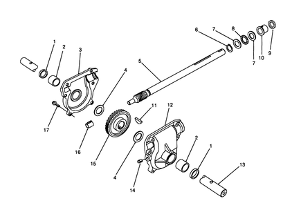 28" Auger Gearcase Assembly No. 62-0441 Diagram and Parts List for 38573 8000001 - 8999999 Toro Snow Blower