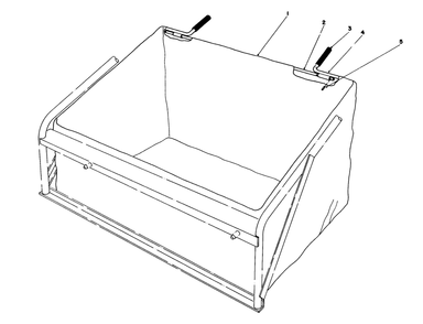 Leaf Bag Model No. 59123 (Optional) Diagram and Parts List for 57360 6000001 - 6999999 Toro Lawn Tractor