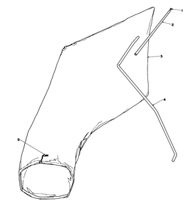 Giant Bagging Kit No. 29-9750 (Optional) Diagram and Parts List for 16202C 7000001 - 7999999 Toro Lawn Mower