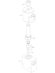 Proportional Relief Manifold Assembly No. 136-8850 Diagram and Parts List for 23803 400000000 - 999999999 Toro Lawn Tractor Accessories