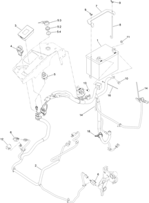 Electrical Assembly Diagram and Parts List for 72951 414086163 - 999999999 Toro Lawn Tractor