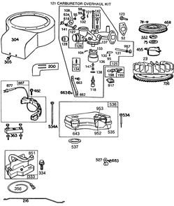 Engine Model No. 191707-2161-01 (Continued) Diagram and Parts List for 56145 9000001 - 9999999 Toro Lawn Tractor