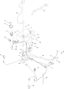 Electrical Assembly Diagram and Parts List for 75303 410000000 - 999999999 Toro Lawn Tractor