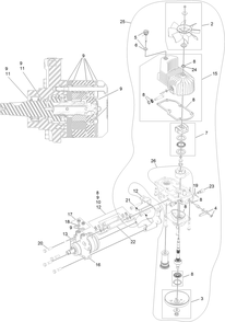 Lh Hydro Assembly No. 135-7905 Diagram and Parts List for 72942TE 411000000 - 413999999 Toro Lawn Tractor