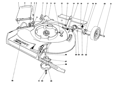 Housing Assembly Diagram and Parts List for 16380 0000001 - 0999999 Toro Lawn Mower