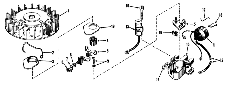 Magneto Model No. 610689a Diagram and Parts List for 23200 7000001 - 7999999 Toro Lawn Mower