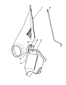 Bagging Kit No. 47-6510 (Optional) Diagram and Parts List for 16585 8004252 - 8999999 Toro Lawn Mower