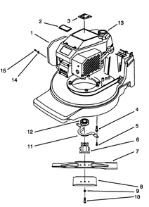 Engine Assembly Diagram and Parts List for 20928B 49000001 - 49999999 Toro Lawn Mower