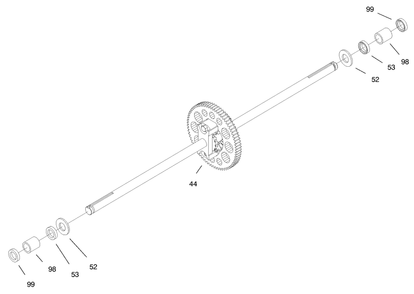 Hydro Transaxle Assembly (Continued) Diagram and Parts List for 71217 7900001 - 7999999 Toro Lawn Tractor