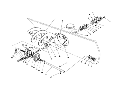 Auger & Gear Box Assembly Diagram and Parts List for 30761 800001 - 899999 Toro Snow Blower