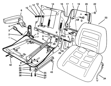 Part Location Diagram of 92-1702 Toro Back Plate