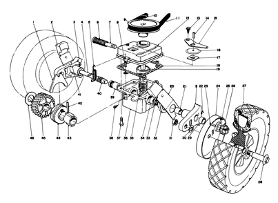 Gear Case Assembly Model 16297 Diagram and Parts List for 16077 2000001 - 2999999 Toro Lawn Mower
